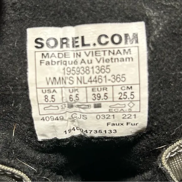 Sorel Explorer II Joan Women's 8.5 Felt Waterproof Boot Sage Leather NL4461-365