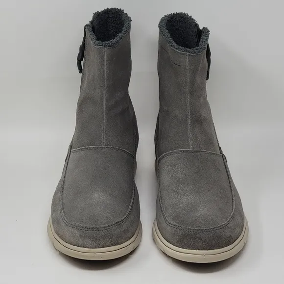 SOREL Explorer Zip Women's Waterproof Leather Boots Gray Size US 11MPre-owned