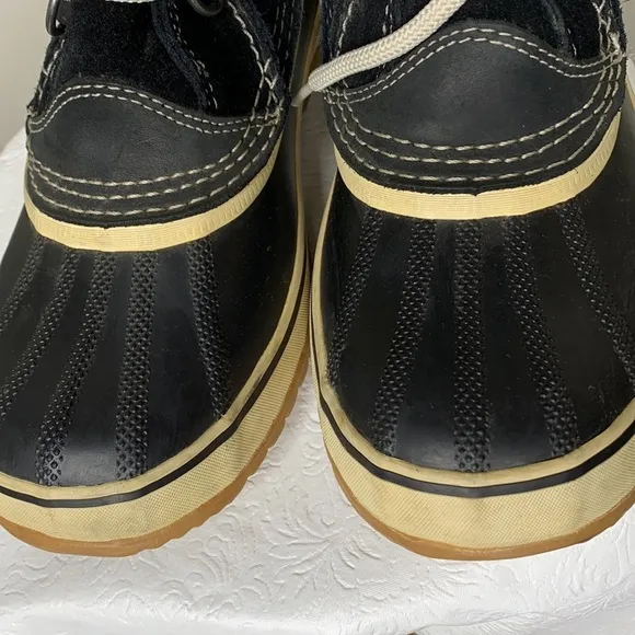 Sorel Joan of Arctic Knit II Black Suede Boots