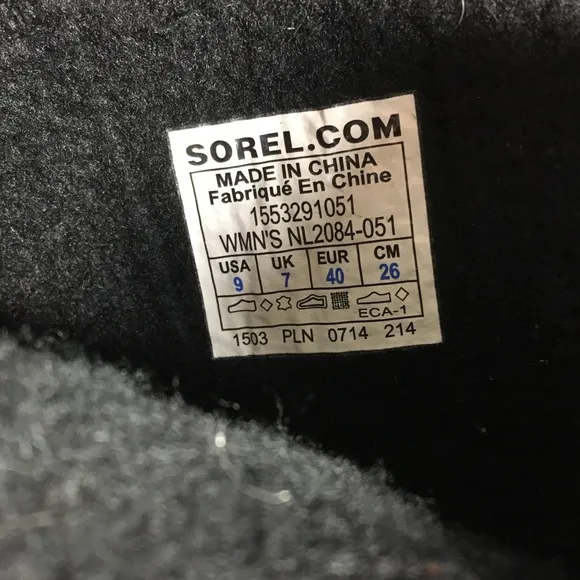 Sorel Joan of Arctic Knit Women's Purple Waterproof Leather Boots NL2084 Size 9