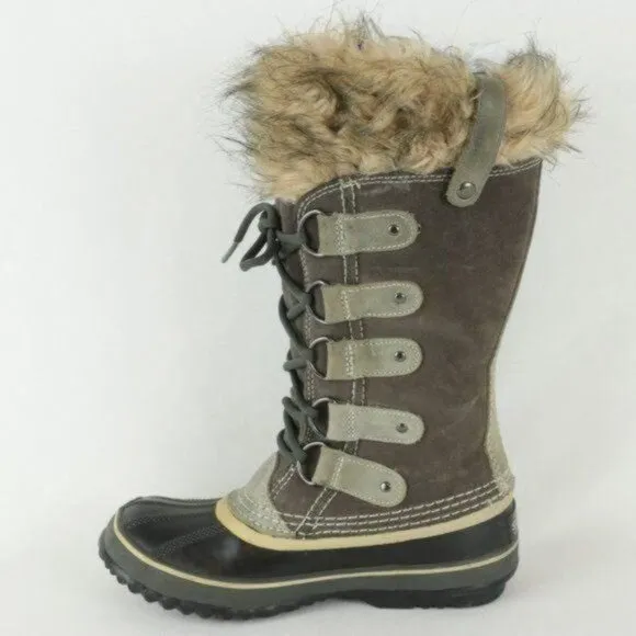Sorel Joan of Arctic Women's Size 6 Brown Black Waterproof Insulate Winter Boots