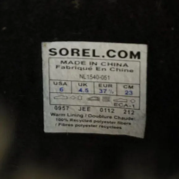 Sorel Joan of Arctic Women's Size 6 Brown Black Waterproof Insulate Winter Boots