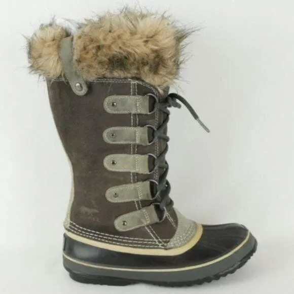 Sorel Joan of Arctic Women's Size 6 Brown Black Waterproof Insulate Winter Boots