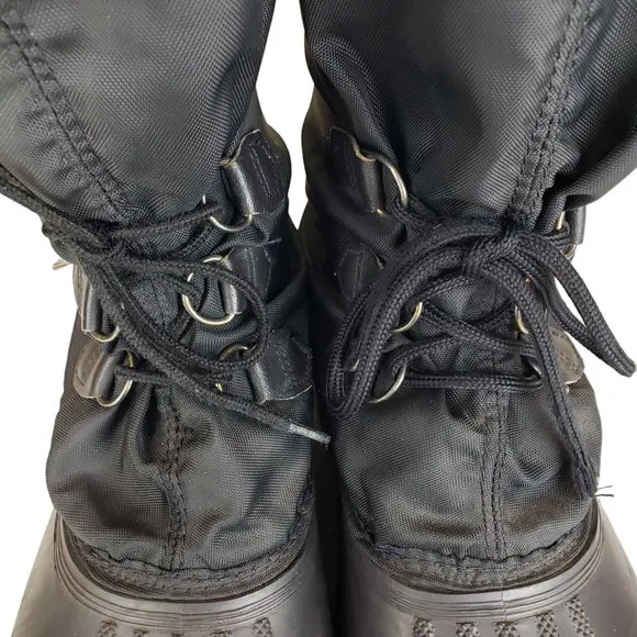 Sorel Kaufman Blizzard Boots Men Snow Winter Wool Insulated Black 10