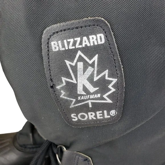 Sorel Kaufman Blizzard Boots Men Snow Winter Wool Insulated Black 10