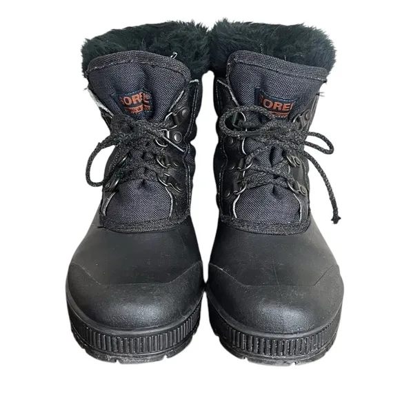 SOREL Kaufman Canada Black Felt Insulated Winter Snow Boots Women’s Size 9