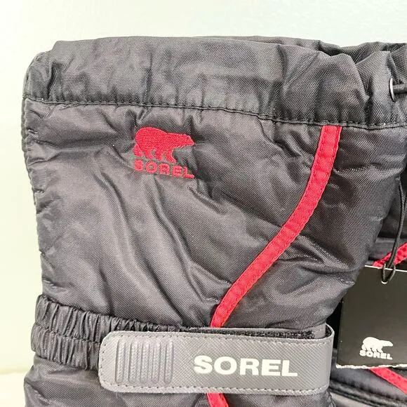Sorel Kids Children Youth Black Lined Insulated Snow Winter Boots Size 4 NWT