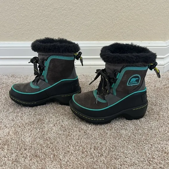 Sorel Kids Tivoli III Boots - Teal/Grey