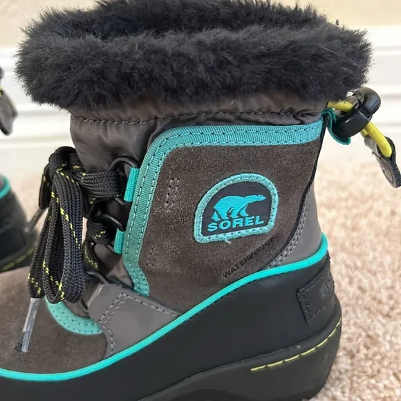 Sorel Kids Tivoli III Boots - Teal/Grey