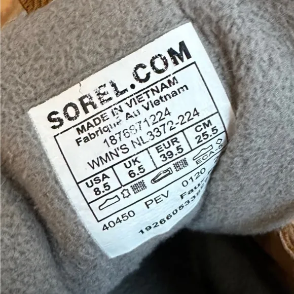 Sorel Kinetic Caribou Waterproof Boots Womens 8.5