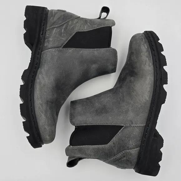 Sorel Lennox Chelsea Waterproof Ankle Rain Boots, Quarry (Grey), Women's 5.5