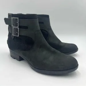 Sorel Lolla waterproof black suede ankle Boots size 9