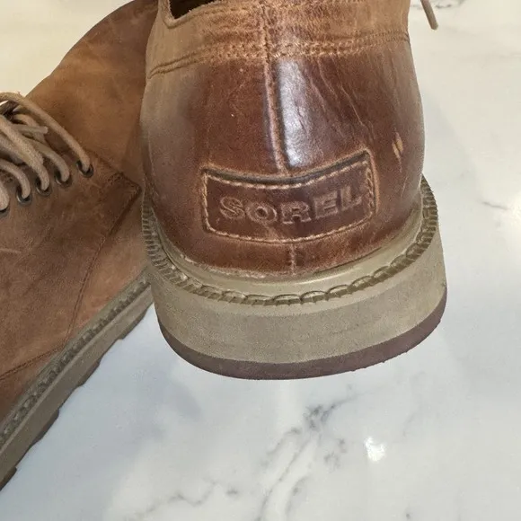 Sorel‎ Madson Wingtip Oxfords Men's 8 Brown Leather Waterproof Lace-Up Shoes