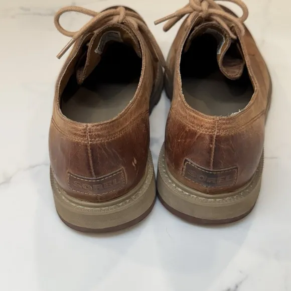 Sorel‎ Madson Wingtip Oxfords Men's 8 Brown Leather Waterproof Lace-Up Shoes