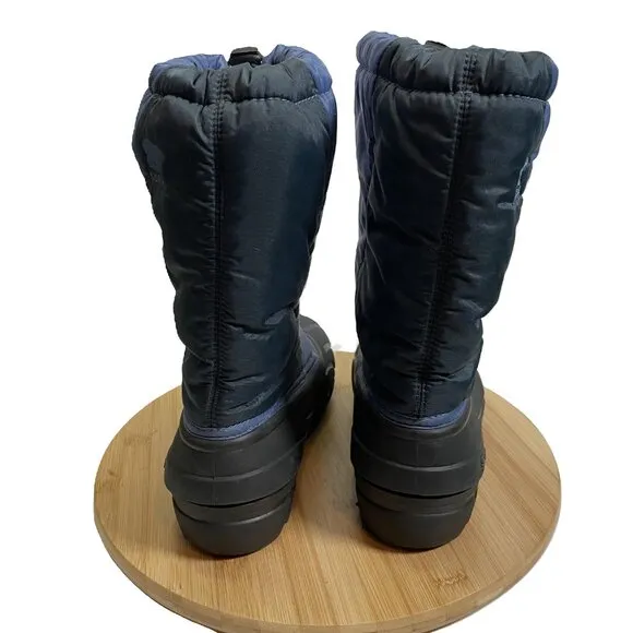 Sorel Men 7 EU 40 Black Blue Snow Winter Boots Insulated Waterproof Bungee