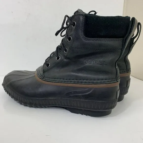 Sorel Men’s Cheyanne Waterproof Lace-up Boots in Black Size 11