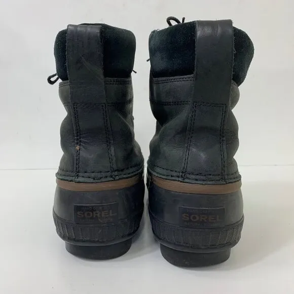 Sorel Men’s Cheyanne Waterproof Lace-up Boots in Black Size 11