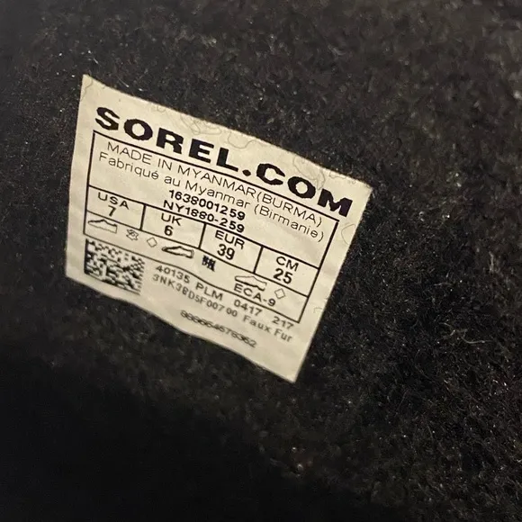 Sorel Men's Manitou Waterproof Winter Insulated faux leather duck boots size 7