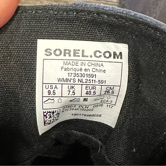 Sorel Out N About Rain Boot Waterproof in Collegiate Navy Blue Size 9.5
