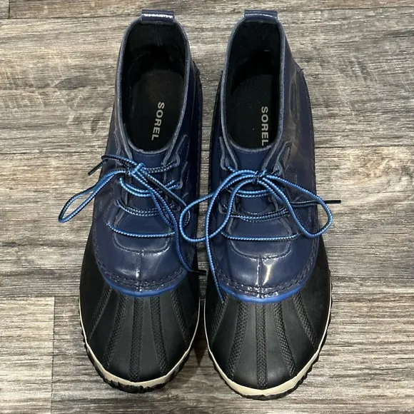 Sorel Out N About Rain Boot Waterproof in Collegiate Navy Blue Size 9.5