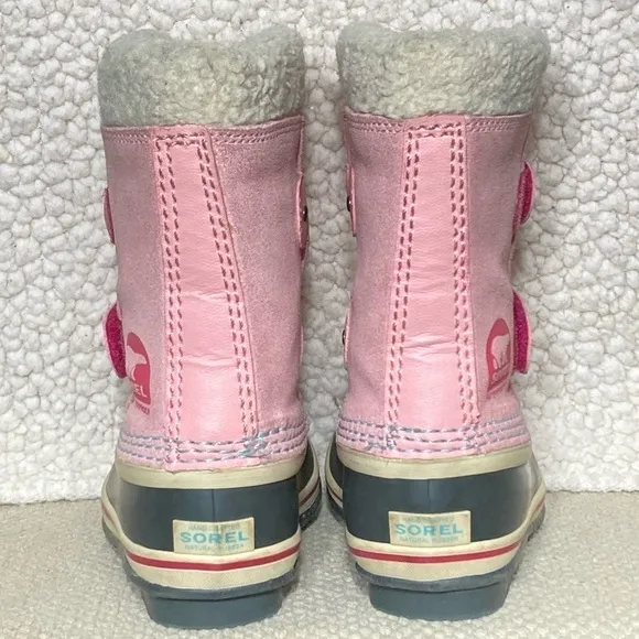 Sorel Pink Yoot Pac Lined Waterproof Insulated Winter Snow Boots Kids Size US C8