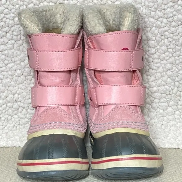 Sorel Pink Yoot Pac Lined Waterproof Insulated Winter Snow Boots Kids Size US C8