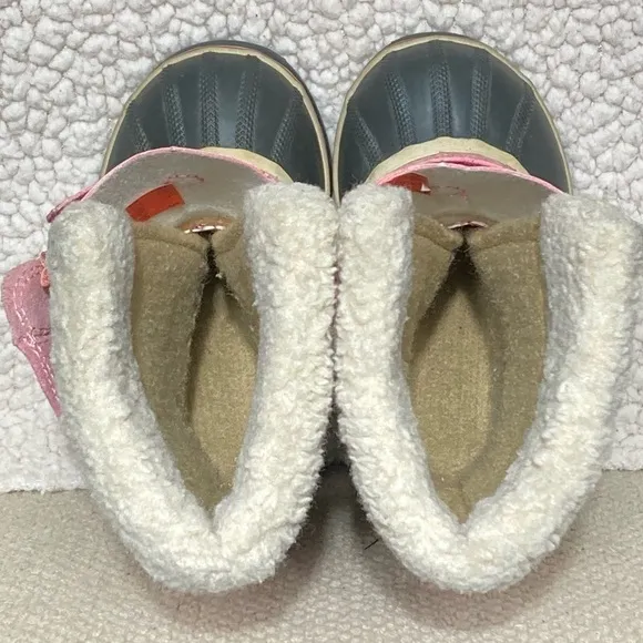 Sorel Pink Yoot Pac Lined Waterproof Insulated Winter Snow Boots Kids Size US C8