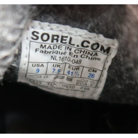 Sorel Shoes Womens 9 Sneaker Chunky Outdoor Hiking Leather Low Lace Up Lifestyle
