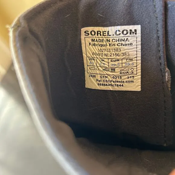 Sorel slim boot shortie waterproof pull on riding green ankle boots women’s 8.5
