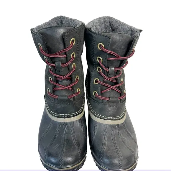 Sorel Slimpack II Lace up Snow-boots Black Size 8.5