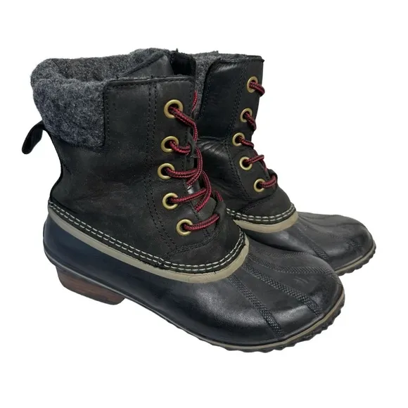 Sorel Slimpack II Lace up Snow-boots Black Size 8.5