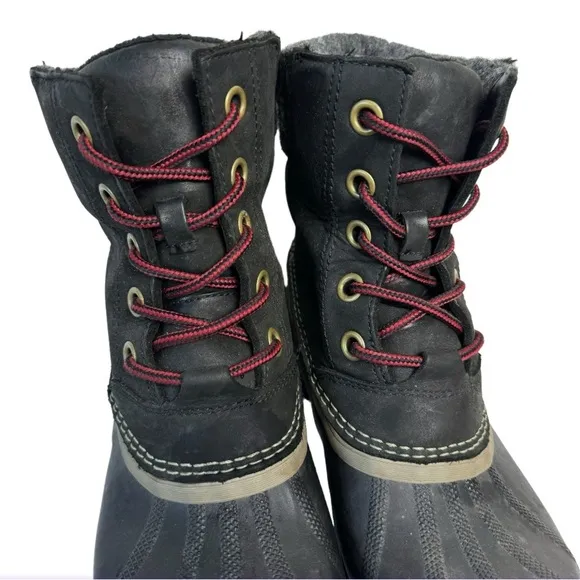 Sorel Slimpack II Lace up Snow-boots Black Size 8.5
