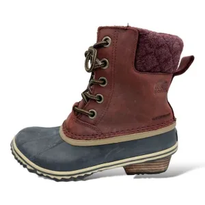 Sorel Slimpack II Waterproof Redwood Snow Boots Sz 6