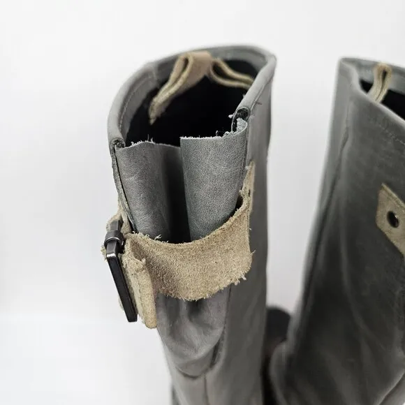 Sorel Slimpack Tall Equestrian Waterproof Rain Boot Shale Gray 9.5 NL2007-051