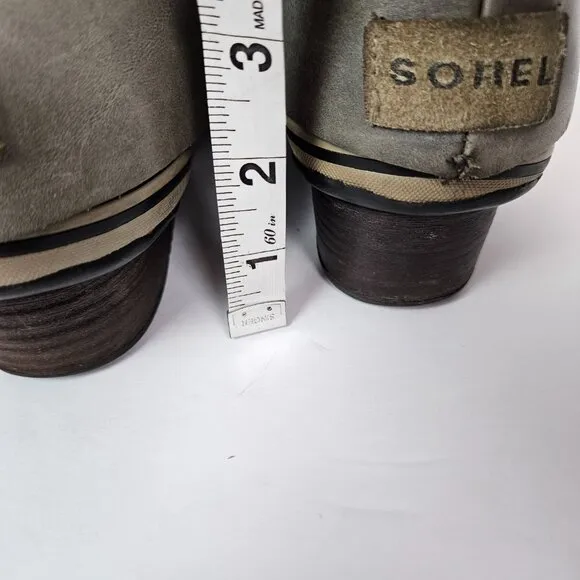 Sorel Slimpack Tall Equestrian Waterproof Rain Boot Shale Gray 9.5 NL2007-051
