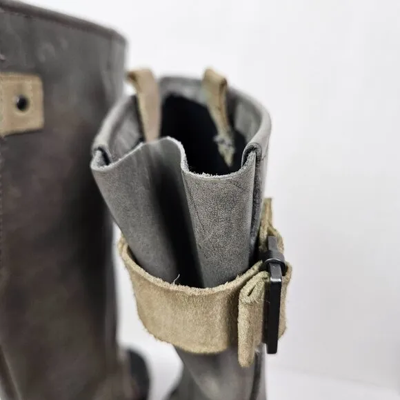 Sorel Slimpack Tall Equestrian Waterproof Rain Boot Shale Gray 9.5 NL2007-051