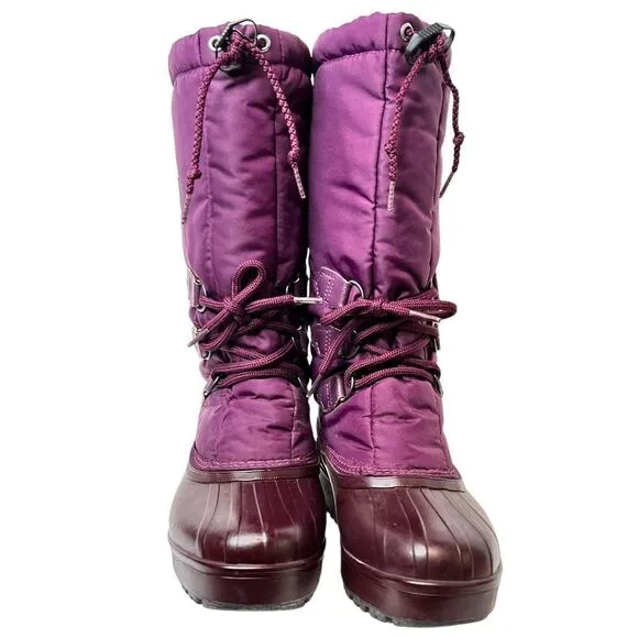 SOREL Snow Boots Insulated Winter Boots in Purple Size 6
