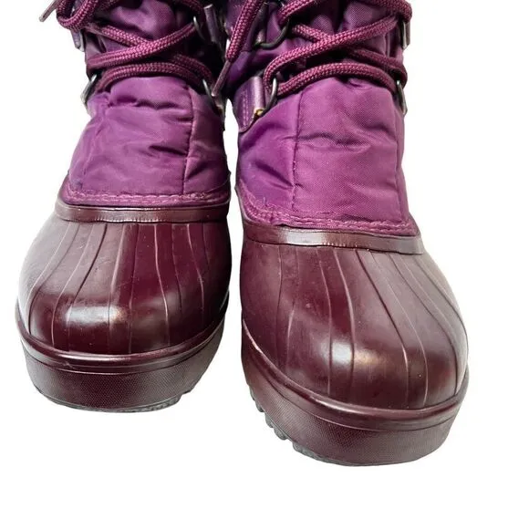 SOREL Snow Boots Insulated Winter Boots in Purple Size 6