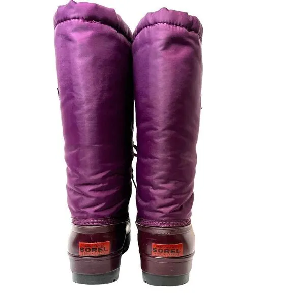 SOREL Snow Boots Insulated Winter Boots in Purple Size 6