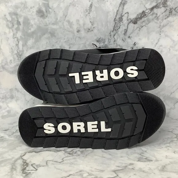 Sorel Sz 6 Black Whitney II Short Lace Winter Boots Waterproof Insulated BR6-16