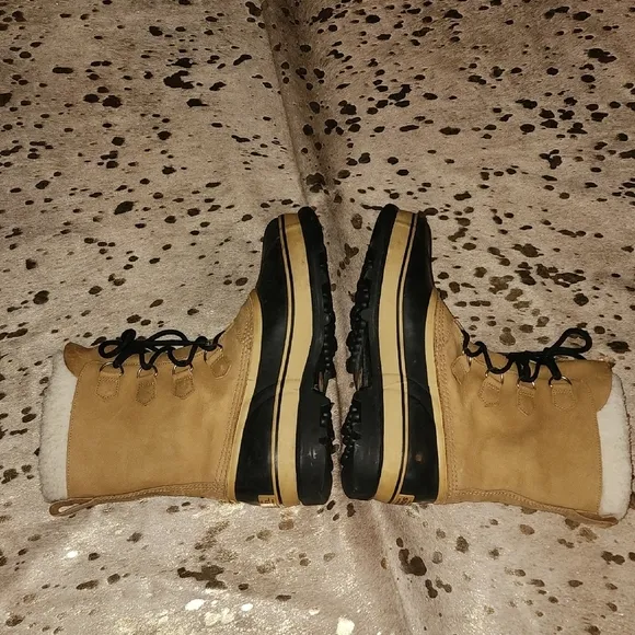 Sorel Tan and Black Men's Rain &amp; Snow Boots