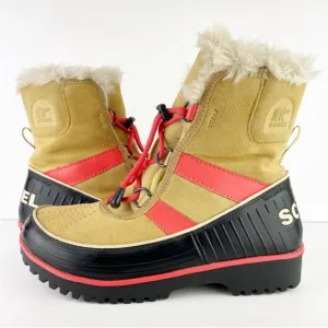 Sorel Tivoli II Waterproof Curry Tan Suede Leather Unisex Winter Rain Snow Boots