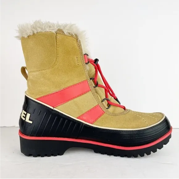 Sorel Tivoli II Waterproof Curry Tan Suede Leather Unisex Winter Rain Snow Boots
