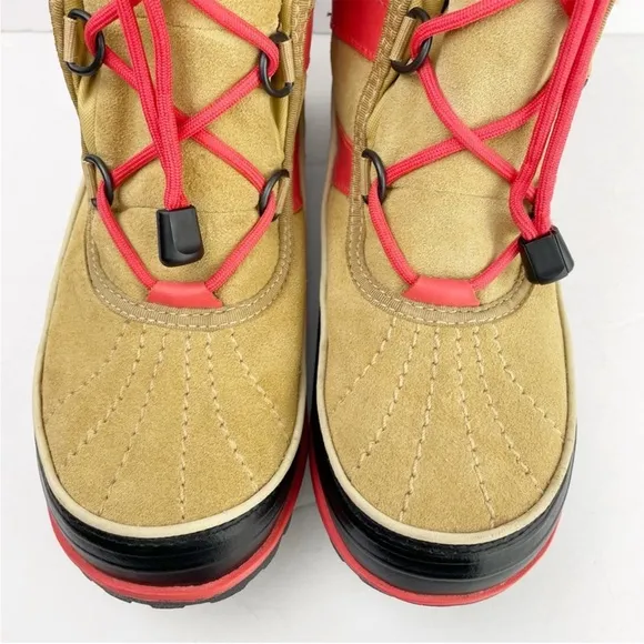 Sorel Tivoli II Waterproof Curry Tan Suede Leather Unisex Winter Rain Snow Boots