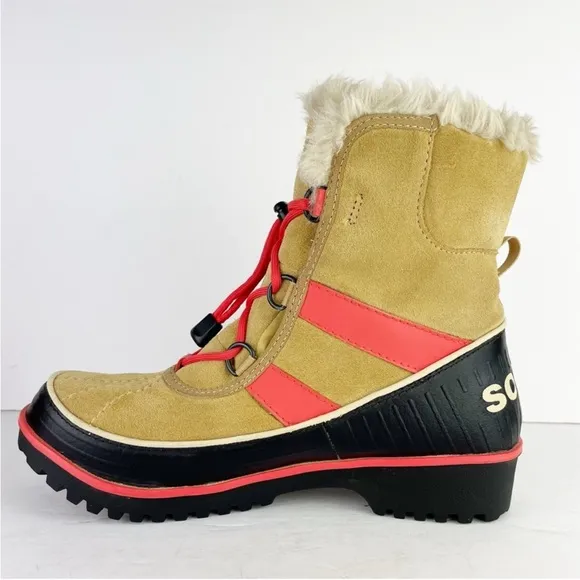 Sorel Tivoli II Waterproof Curry Tan Suede Leather Unisex Winter Rain Snow Boots