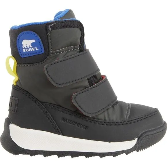 Sorel Toddler Boys Whitney II Strap Waterproof Insulated Snow Boots Size 4T NEW