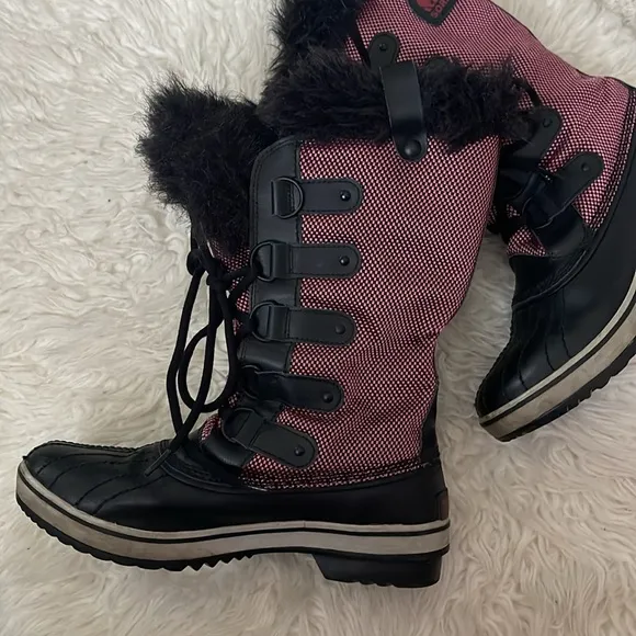 Sorel Tofino Nylon Pac Boots Waterproof Insulated Red/Chili