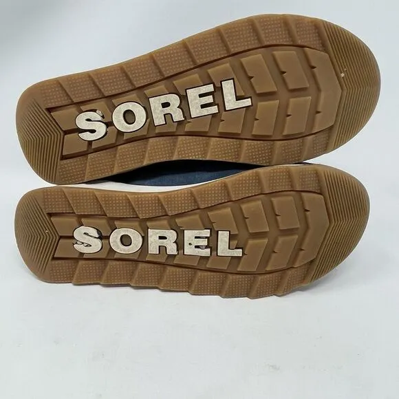 Sorel Whitney II Flurry Shearling Boots Waterproof Suede Teal Women’s Size 8