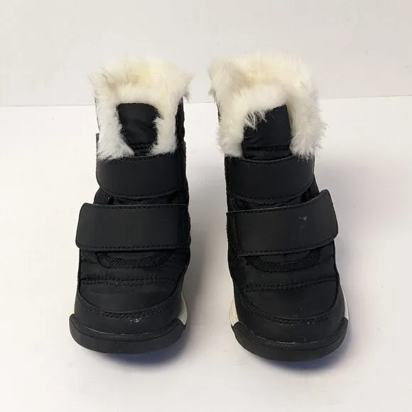 Sorel Whitney II Strap Winter Boots, Black, Toddlers 8