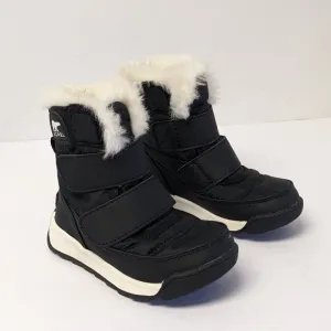 Sorel Whitney II Strap Winter Boots, Black, Toddlers 8